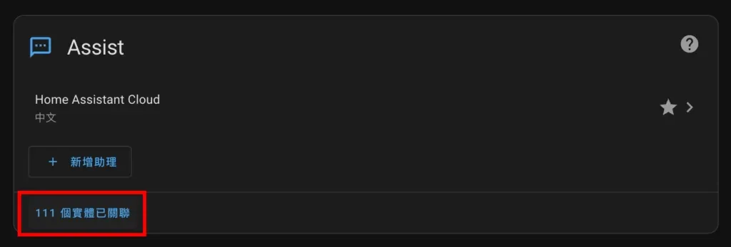 AI 語音助理控制 Home Assistant 設定