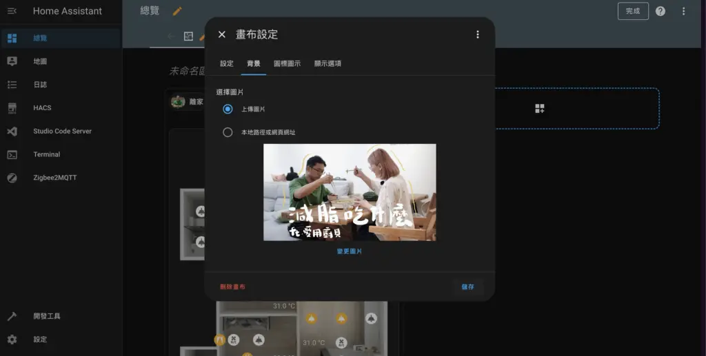 Dashboard 圖片背景設定