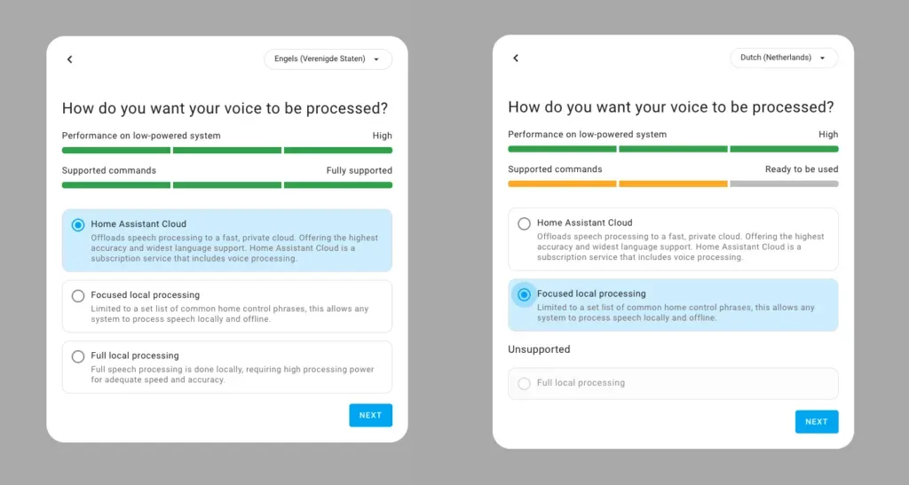 Home Assistant voice assist setup wizard