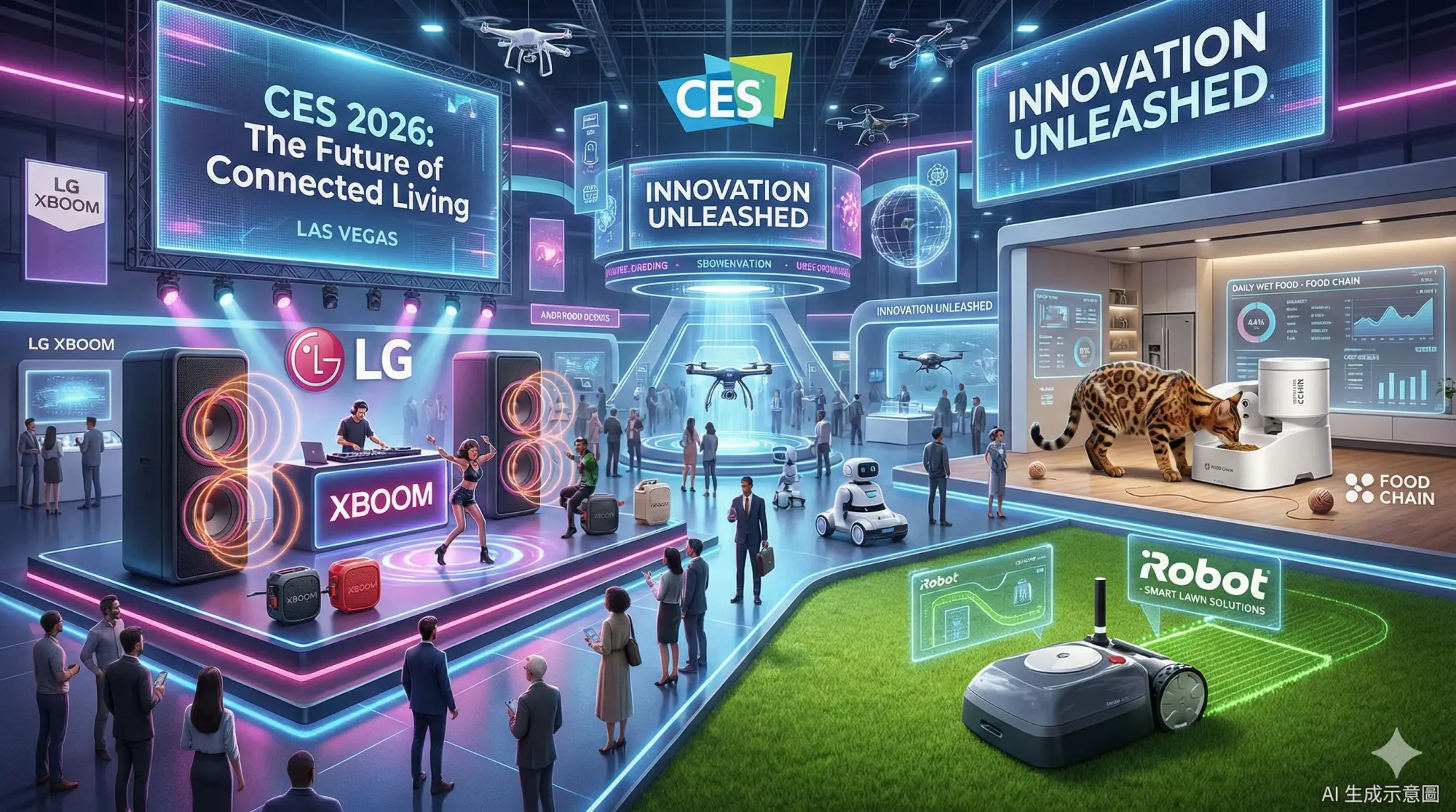 CES 2026 智慧家庭大點兵：AI 貓碗、割草機與 Gemini 走入客廳的野心與挑戰